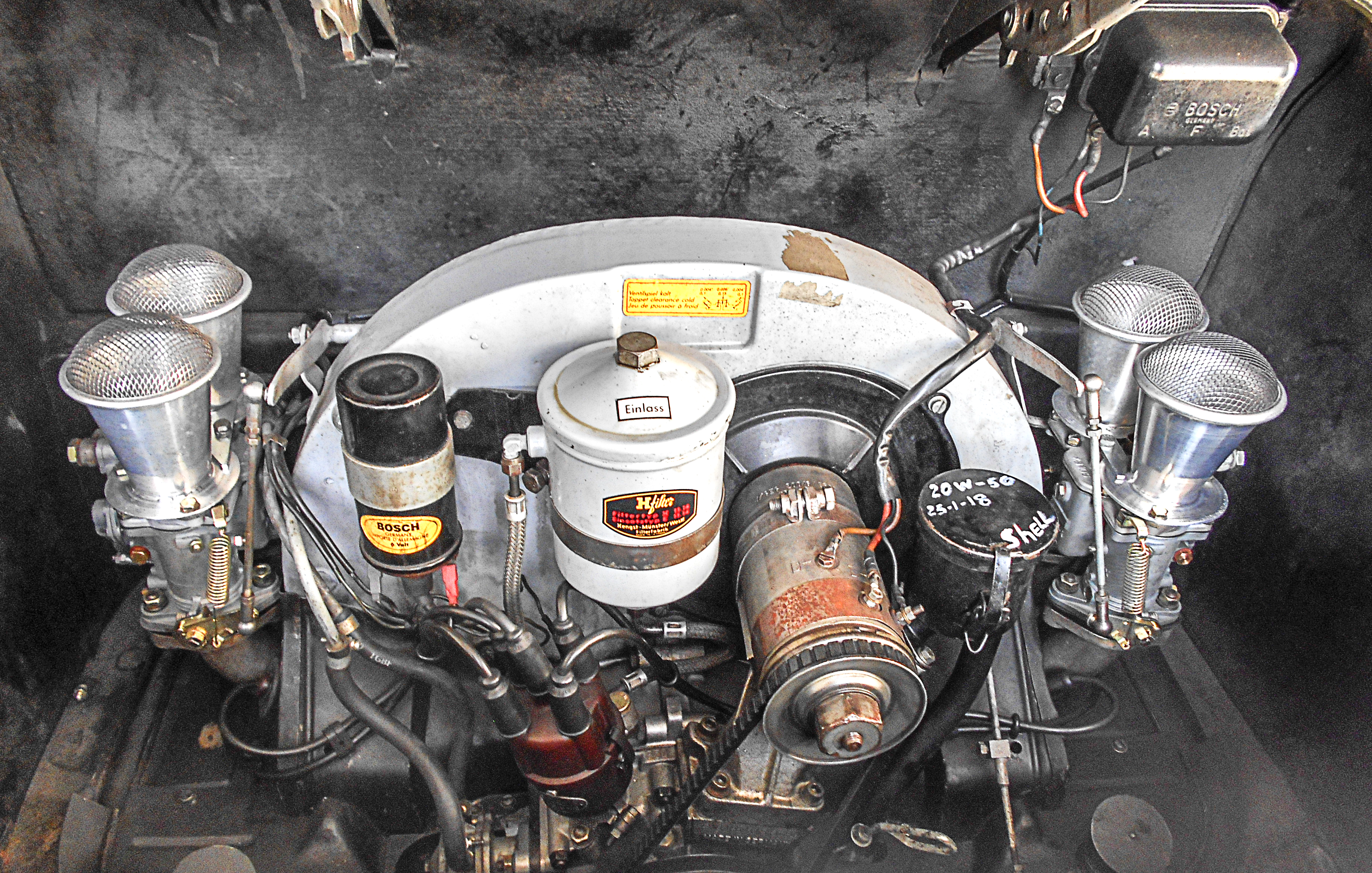 El motor del Porsche 356b